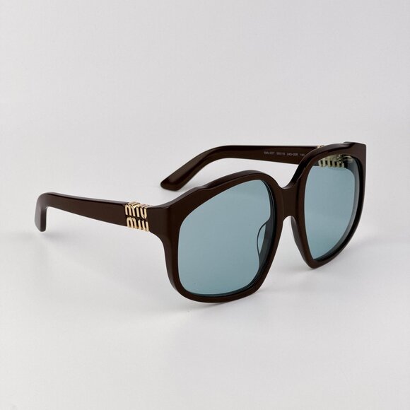 Miu Miu Women’s Oversized Sunglasses – Brown Blue Model MUA07S 24D20R main image 5